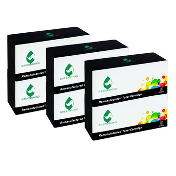Greenrhino for HP 3黑3彩 CE310A/CE311A/CE312A/CE313A/126A 環保碳粉匣 適用 M175a/M175nw/CP1025nw/M275nw/M275