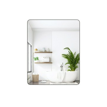 浴室鏡子貼墻自粘衛生間洗手間廁所洗漱臺壁掛免打孔化妝鏡掛墻式[DD150110]