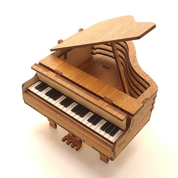 【手作DIY】小鋼琴 音樂系 可愛 木製擺飾 質感 聖誕情人節 畢業