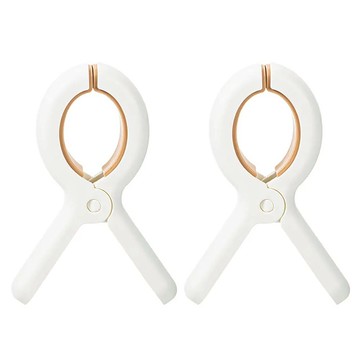 SHIMOYAMA PP棉被晾曬架防風夾 2個入 小貨  1組  白色