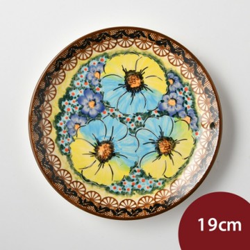 波蘭陶 極光冰河系列 圓形餐盤 19cm 波蘭手工製