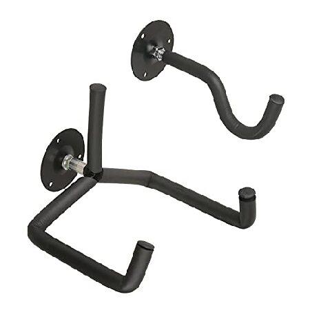 DNYSYSJ Guitar Wall Mount Brackets, Sets Black Guitar Wall Hanger with Screws Acoustic Electric Classical Guitar Hanging Tool Horizontal Gui並行輸入