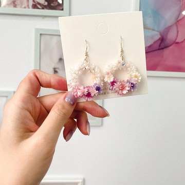 永生花花圈耳環