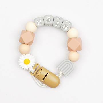 HSIN 雛菊 彩虹 客製化奶嘴鏈