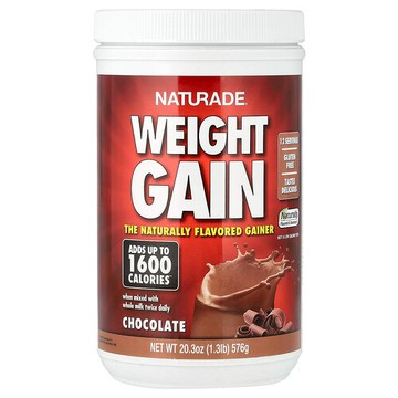 Naturade, 增重，巧克力味，1.3 磅（576 克）