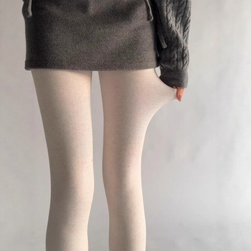 ✨精選好物✨春秋冬季加絨保暖褲襪   秋冬打底褲女 可外穿豎條紋褲襪  純色顯瘦打底褲  薄款百搭連褲襪不掉檔褲襪