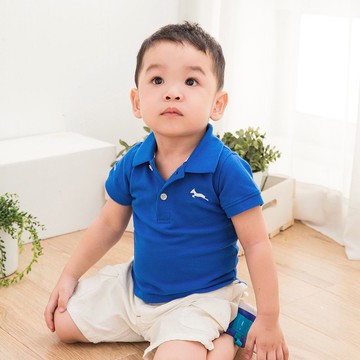 純棉網眼Polo衫 寶藍經典款