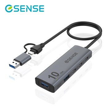 【ESENSE 逸盛】B502 A+C USB3.2 Gen2 HUB【三井3C】