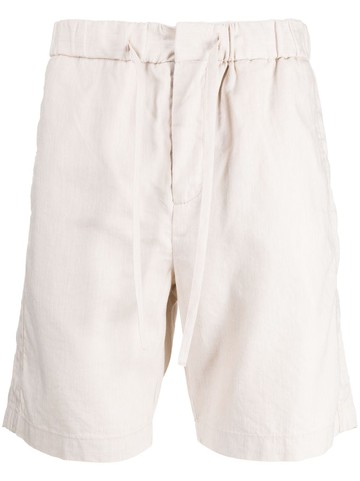 Frescobol Carioca - Felipe linen-cotton drawstring shorts - men - Linen/Flax/Cotton - 36 - Neutrals