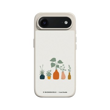 iPhone Air SolidX 貝殼灰 - ilovedoodle (Lim Heng Swee) - Cat and Plant - 花瓶