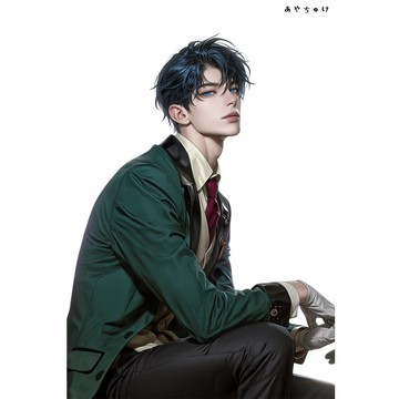 【九月新作】07-148-0335 人物貼紙 幻想復古浪漫喫茶