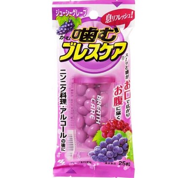 小林製藥 咬Breath Care多汁葡萄25粒