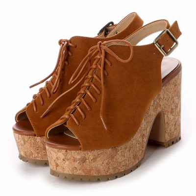 シュー プラザ Shoe Plaza レディースカジュアルサンダル キャメル 通販 Lineポイント最大get Lineショッピング