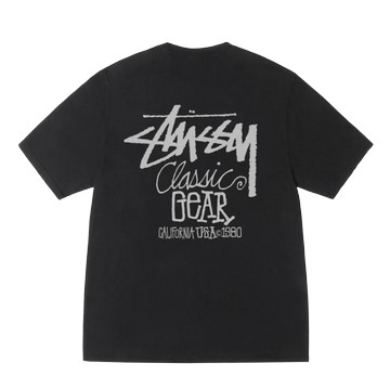 CLASSIC GEAR TEE PIGMENT DYED BLACK