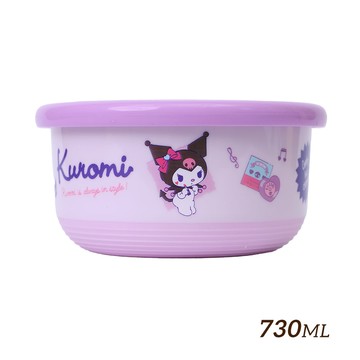 【HOUSUXI】三麗鷗酷洛米-不鏽鋼雙層隔熱碗730ml【新品上市↘74折起】＜售價已折＞