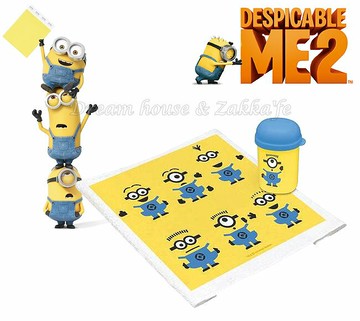 日本進口 The Minions 小小兵 純棉 手帕/毛巾/方巾 《 附同系列收納罐 》 ★ 日本製 ★ 夢想家精品生活家飾