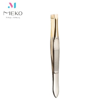 MEKO 漸層金平口眉毛夾 /薄刃/拔毛夾 EE-058 【官方旗艦館】