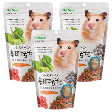 PetBest 岡田屋 乾燒主食 牛 + 蔬 + 魚  300g  3包