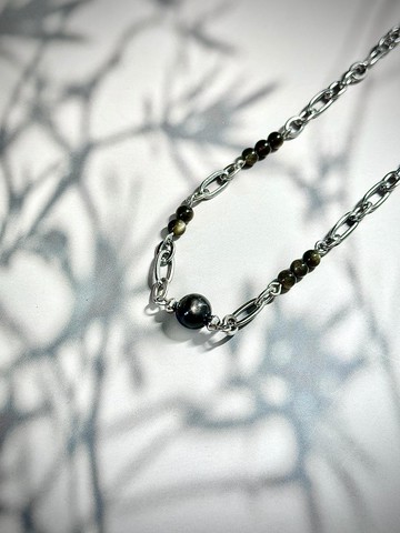 金運・星輝軌道水晶鎖骨鍊 - 醫療鋼配飾 / 金運石 / 金曜石