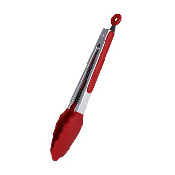 Quasi 邦卡矽膠料理夾26cm-紅