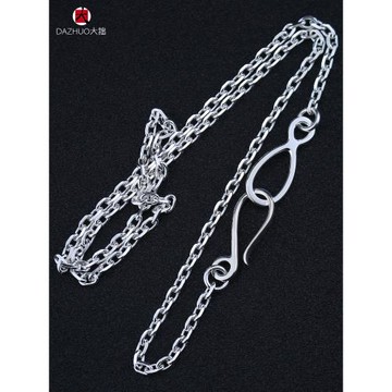 大拙手工goros高橋吾郎goro's太角鏈項鏈男女潮款925純銀羽毛配鏈