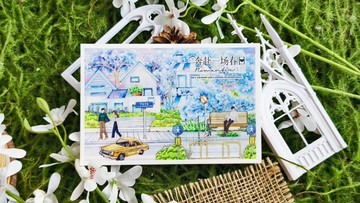 藍調小街 PET 紙膠帶 5米卷