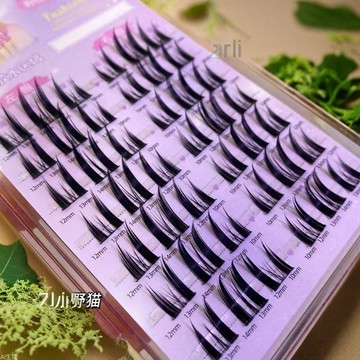😻台灣出貨😻萌睫尚品 懶人野性小野貓 假睫毛 自然濃密 上鏡漫畫睫毛 懶人福利日常假睫毛 可重複使用假睫毛