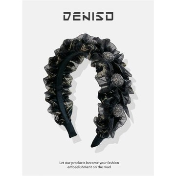 DENISO發箍女2026新款高級輕奢高顱頂顯臉小日常外戴洗臉壓發頭箍