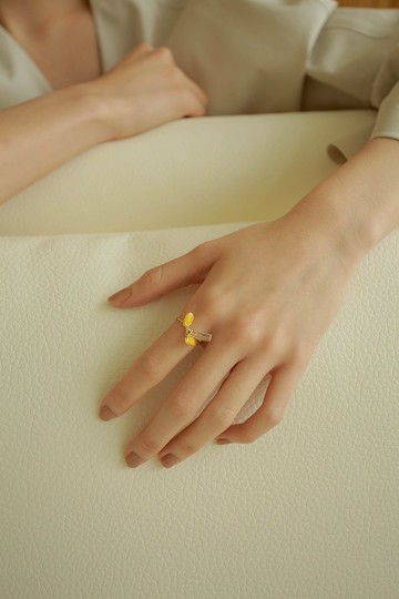 2021芒果糖 戒指 / 可挑選戒圍 樹脂 可愛 禮物