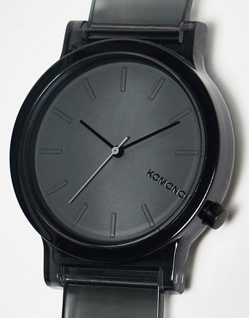 Komono mono clear watch in specter black