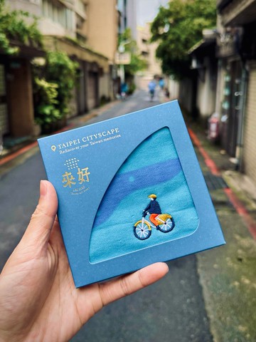 CityScape純棉手帕-U-bike
