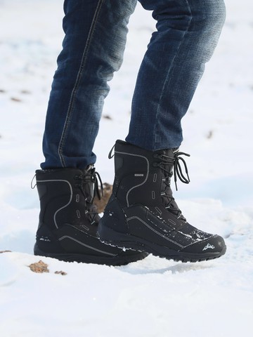 冬季戶外東北雪地靴男加厚防水防滑保暖加絨大碼登山防寒滑雪棉鞋