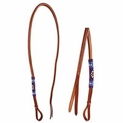 送料無料Horse Leather Western Saddle Tack Over and Under Beaded Whip 700RT06好評販売中