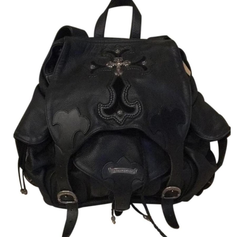 CHROME HEARTS BACK PACK FILIGREE CROSS クロムハーツ レザー バック ...