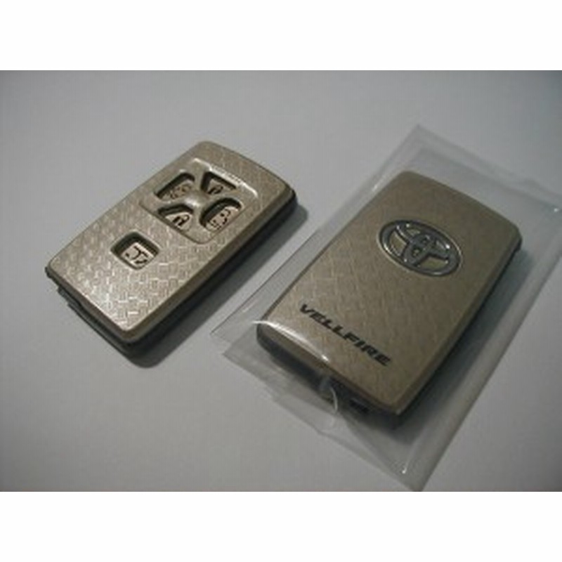 新品 20系ヴェルファイア純正 ブラックカーボン調スマートキーケース