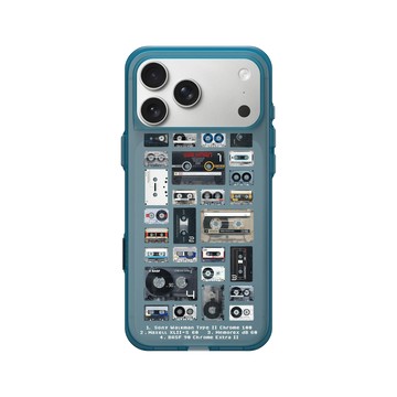 iPhone 17 Pro Max Clear (相機按鈕) 夜幕藍 - RHINO LIVE - 復古卡帶