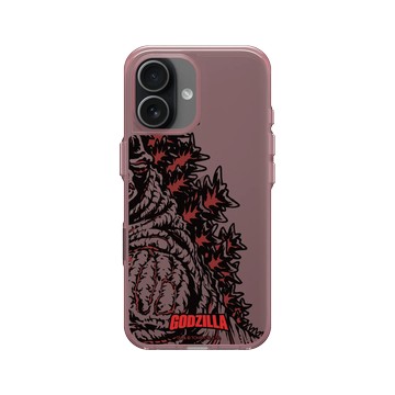 iPhone 17 Clear (相機按鈕) 晶醺玫 - 哥吉拉 Godzilla - 紅蓮化背脊