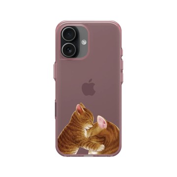 iPhone 17 Clear (相機按鈕) 晶醺玫 - Nyangsongi - 擁抱
