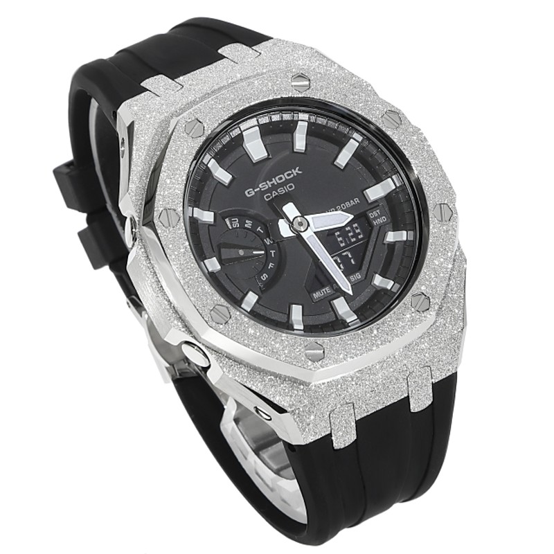 G-SHOCK GA2100 メタル カスタム フロステッド ラバーバンド ...