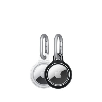 Tech21 EvoPop 保護殼，適用於 AirTag (2 件裝) – 黑色/透明