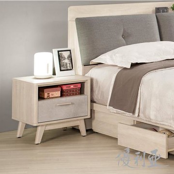 【優利亞-漢尼斯】1.6尺床頭櫃
