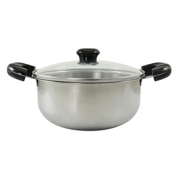 SUNG HSIANG 松鄉 雙耳理想鍋 適用於：電磁爐、電熱爐、紅外線爐、瓦斯爐  22cm  1個