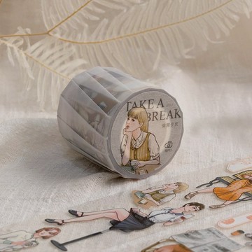 偷閒少女 - 5cm 亮面PET膠帶