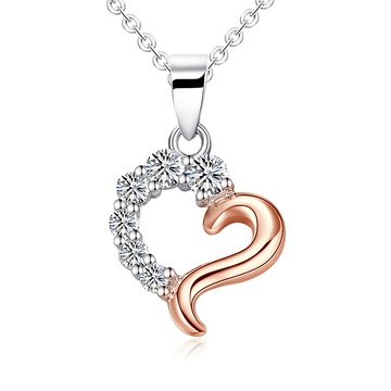 愛心．925純銀項鍊．2款任選