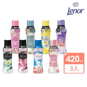 【Lenor 蘭諾】Happiness衣物芳香豆420ml(3瓶組)
