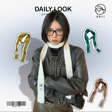 ZOII 佐壹 | Y2K圍脖圍巾 圍巾 圍脖 保暖圍巾 配件 Y2K 秋冬圍巾 脖圍 披巾 女生圍巾 #322004