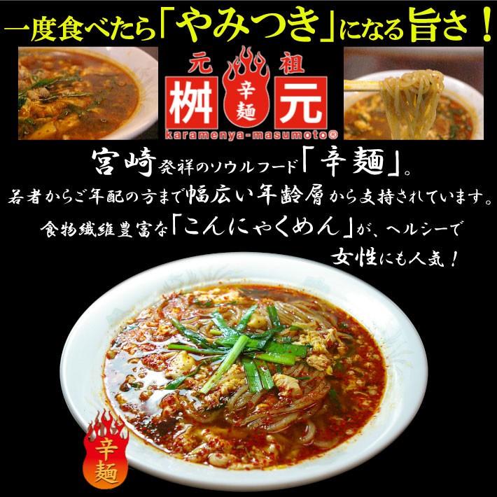 送料無料 辛麺屋 桝元 黒辛 10食セット 元祖 辛麺 九州 宮崎 TV ますもと 激辛 ラーメン（北海道・沖縄別途送料）