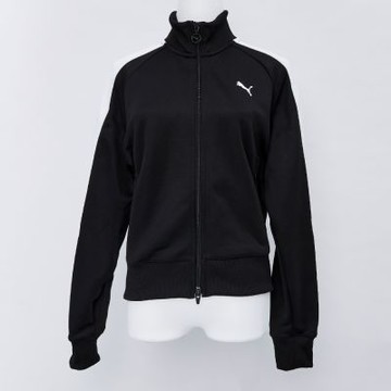 Puma 流行系列 T7 女款 黑色 運動 休閒 雙向拉鍊 口袋 立領 歐規 外套 62979601