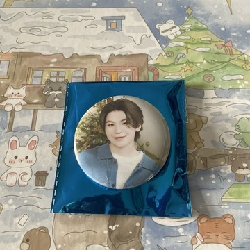 ⭐韩国代购正版⭐【官方正品】seventeen cafe李知勋吧唧,默认出厂瑕