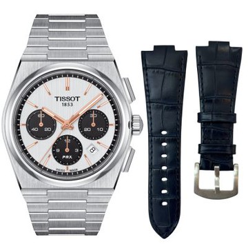 TISSOT 天梭 官方授權 PRX系列 熊貓計時機械腕錶 男錶 手錶-42mm T1374271101100